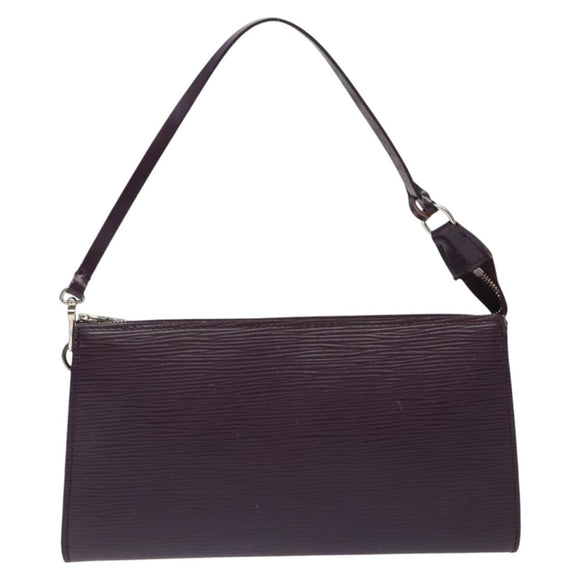 LOUIS VUITTON Epi Pochette Accessoires Pouch Purple Cassis M5298K LV Auth 126313