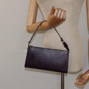 LOUIS VUITTON Epi Pochette Accessoires Pouch Purple Cassis M5298K LV Auth 126313-21