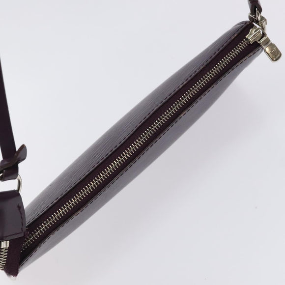 LOUIS VUITTON Epi Pochette Accessoires Pouch Purple Cassis M5298K LV Auth 126313