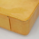 LOUIS VUITTON Monogram Vernis Columbus Tote Bag Lime Yellow M91047 Auth 126315-16