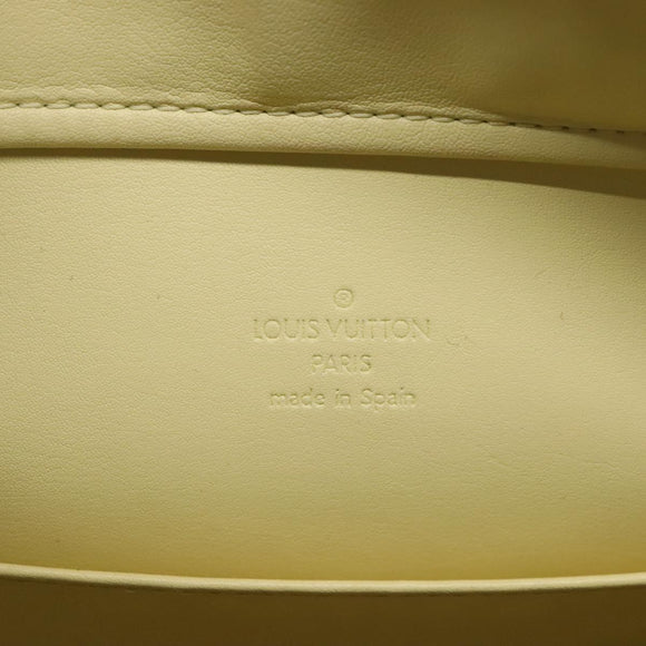 LOUIS VUITTON Monogram Vernis Columbus Tote Bag Lime Yellow M91047 Auth 126315