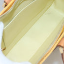 LOUIS VUITTON Monogram Vernis Columbus Tote Bag Lime Yellow M91047 Auth 126315-11