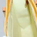 LOUIS VUITTON Monogram Vernis Columbus Tote Bag Lime Yellow M91047 Auth 126315-19