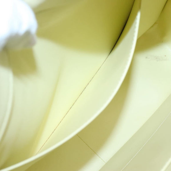 LOUIS VUITTON Monogram Vernis Columbus Tote Bag Lime Yellow M91047 Auth 126315