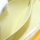 LOUIS VUITTON Monogram Vernis Columbus Tote Bag Lime Yellow M91047 Auth 126315-21