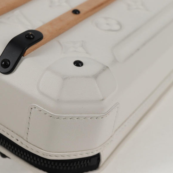 LOUIS VUITTON Monogram Future Trunk Hand Bag White M21950 LV Auth 126317M