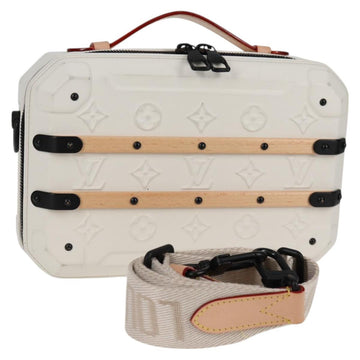LOUIS VUITTON Monogram Future Trunk Hand Bag White M21950 LV Auth 126317M