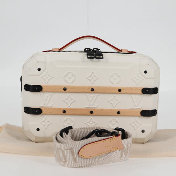 LOUIS VUITTON Monogram Future Trunk Hand Bag White M21950 LV Auth 126317M