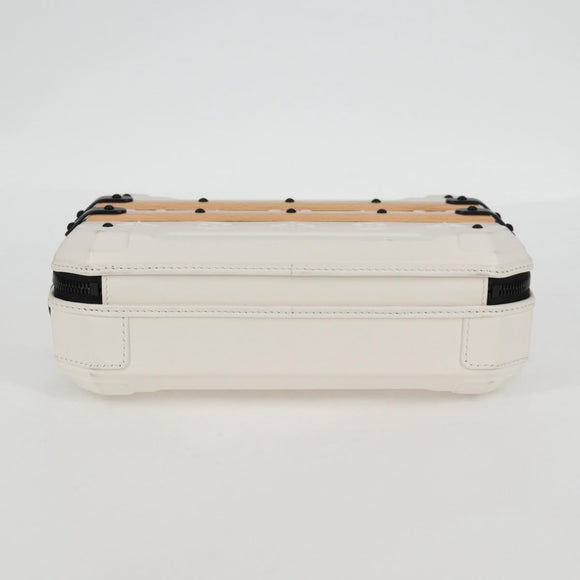 LOUIS VUITTON Monogram Future Trunk Hand Bag White M21950 LV Auth 126317M