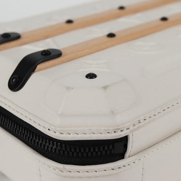 LOUIS VUITTON Monogram Future Trunk Hand Bag White M21950 LV Auth 126317M