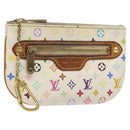 LOUIS VUITTON Monogram Multicolor Pochette MM Pouch White M60028 LV Auth 126318-1
