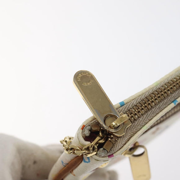 LOUIS VUITTON Monogram Multicolor Pochette MM Pouch White M60028 LV Auth 126318