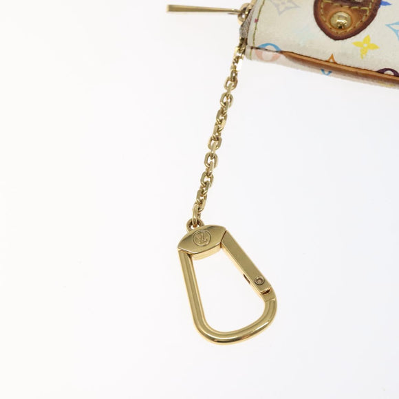 LOUIS VUITTON Monogram Multicolor Pochette MM Pouch White M60028 LV Auth 126318