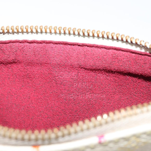 LOUIS VUITTON Monogram Multicolor Pochette MM Pouch White M60028 LV Auth 126318