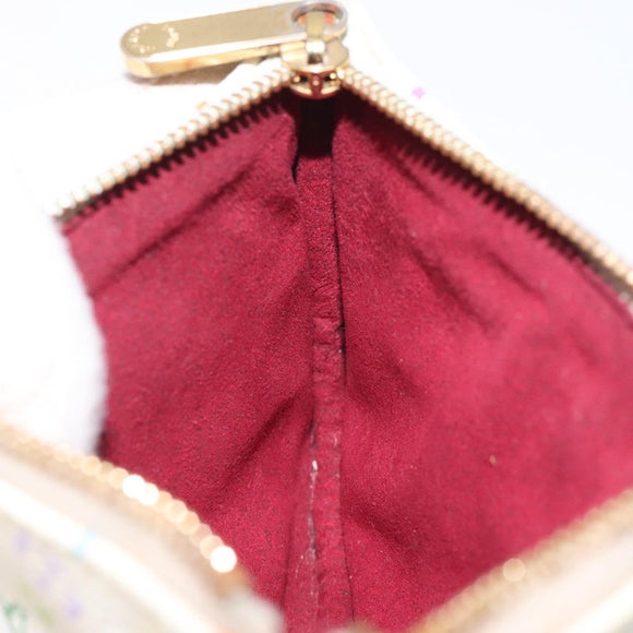 LOUIS VUITTON Monogram Multicolor Pochette MM Pouch White M60028 LV Auth 126318