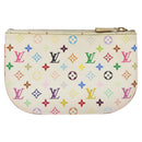 LOUIS VUITTON Monogram Multicolor Pochette MM Pouch White M60028 LV Auth 126318-3