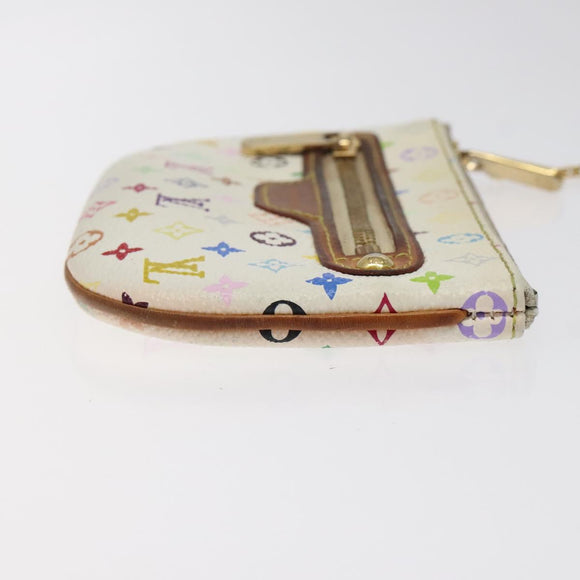 LOUIS VUITTON Monogram Multicolor Pochette MM Pouch White M60028 LV Auth 126318