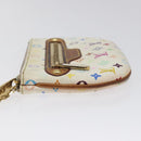 LOUIS VUITTON Monogram Multicolor Pochette MM Pouch White M60028 LV Auth 126318-5