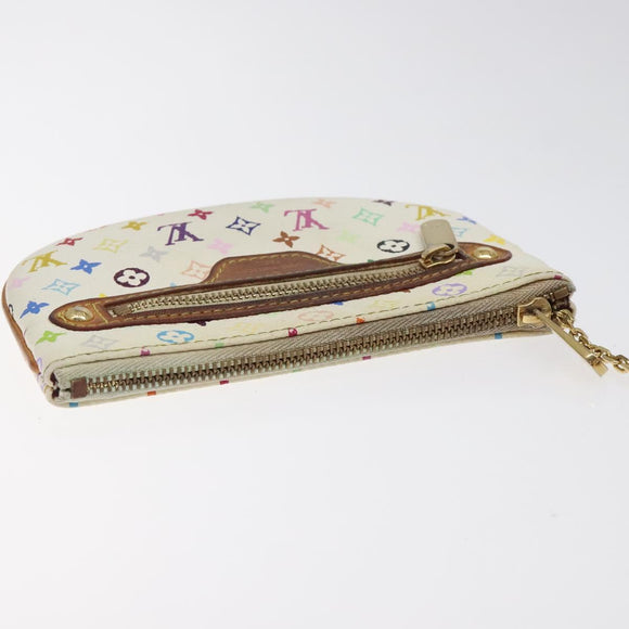 LOUIS VUITTON Monogram Multicolor Pochette MM Pouch White M60028 LV Auth 126318