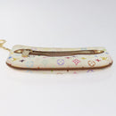 LOUIS VUITTON Monogram Multicolor Pochette MM Pouch White M60028 LV Auth 126318-7
