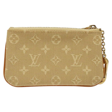 LOUIS VUITTON Monogram Mini Pochette Cles Coin Purse Beige M92438 LV Auth 126319 - 0