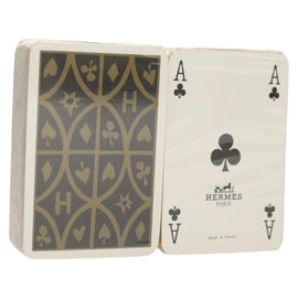 HERMES Playing Cards paper Beige Auth 126321
