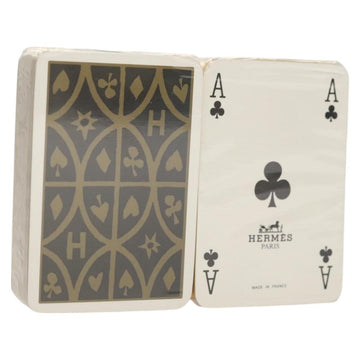 HERMES Playing Cards paper Beige Auth 126321