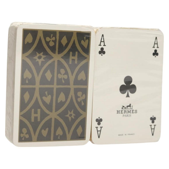 HERMES Playing Cards paper Beige Auth 126321