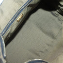 FENDI Zucca Canvas Vanity Pouch Black Brown Gold Auth 126334-17