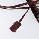 BURBERRY Nova Check Blue Label Tote Bag Nylon Beige Silver Auth 126337-10