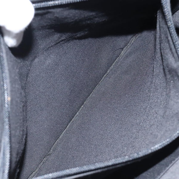 BURBERRY Nova Check Blue Label Tote Bag Nylon Beige Silver Auth 126337