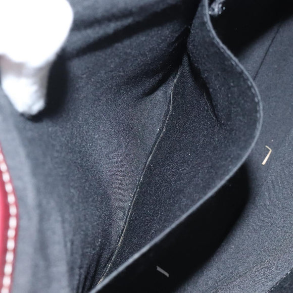 BURBERRY Nova Check Blue Label Tote Bag Nylon Beige Silver Auth 126337