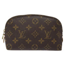 LOUIS VUITTON Monogram Pochette Cosmetic PM Pouch M43998 LV Auth 126340-13