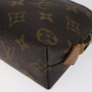 LOUIS VUITTON Monogram Pochette Cosmetic PM Pouch M43998 LV Auth 126340-7