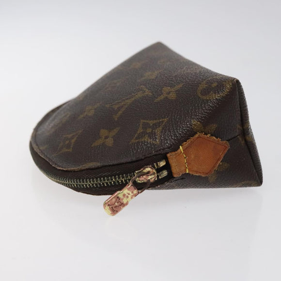 LOUIS VUITTON Monogram Pochette Cosmetic PM Pouch M43998 LV Auth 126341