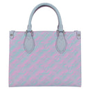 LOUIS VUITTON Monogram Empreinte On The Go PM Bag 2way Blue M46067 Auth 126345SM-2