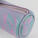 LOUIS VUITTON Monogram Empreinte Micro Papillon Pouch Lila M00837 Auth 126346M-14