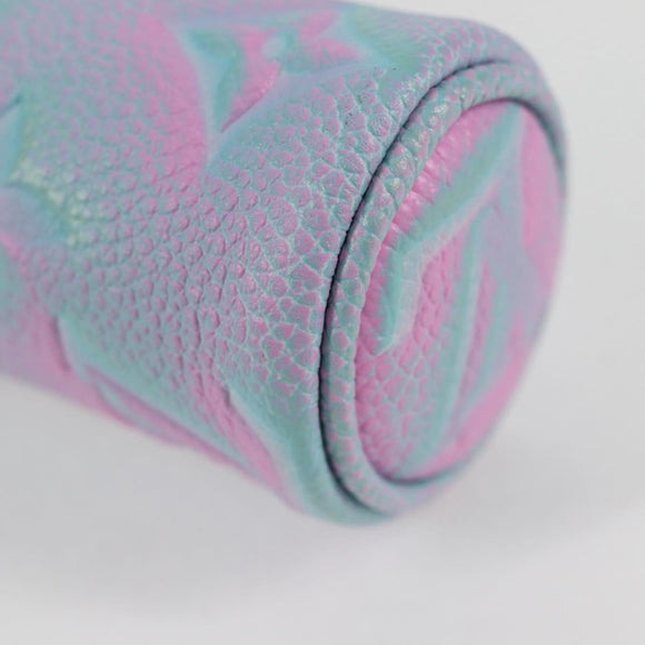 LOUIS VUITTON Monogram Empreinte Micro Papillon Pouch Lila M00837 Auth 126346M