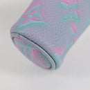 LOUIS VUITTON Monogram Empreinte Micro Papillon Pouch Lila M00837 Auth 126346M-17