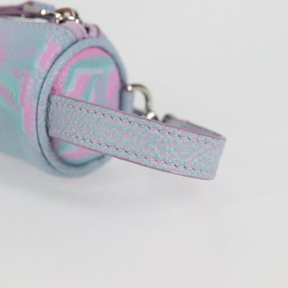 LOUIS VUITTON Monogram Empreinte Micro Papillon Pouch Lila M00837 Auth 126346M