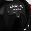 CHANEL One Piece Shirt Tweed Black CC Auth 126348M-10