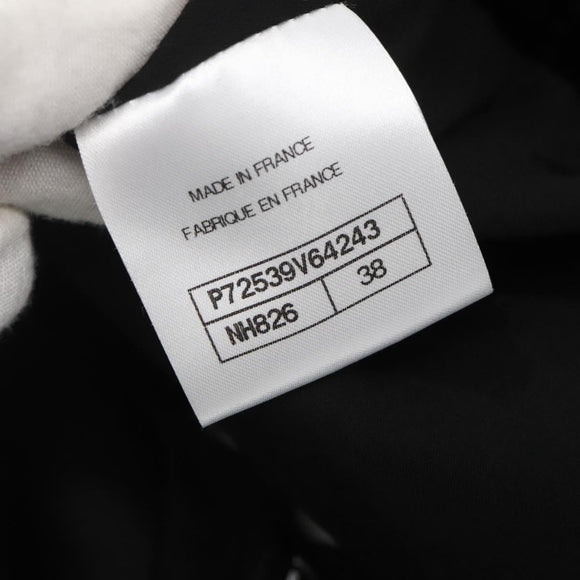 CHANEL One Piece Shirt Tweed Black CC Auth 126348M