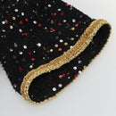 CHANEL One Piece Shirt Tweed Black CC Auth 126348M-6