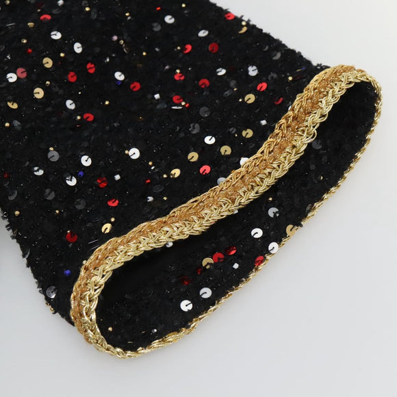 CHANEL One Piece Shirt Tweed Black CC Auth 126348M