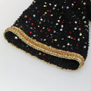 CHANEL One Piece Shirt Tweed Black CC Auth 126348M-7