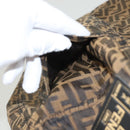 FENDI Zucca Canvas Skirt Black Brown Auth 126349V-10