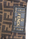 FENDI Zucca Canvas Skirt Black Brown Auth 126349V-11