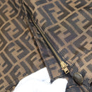 FENDI Zucca Canvas Skirt Black Brown Auth 126349V-7