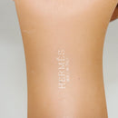 HERMES Sandals Patent leather Orange Auth 126351-12