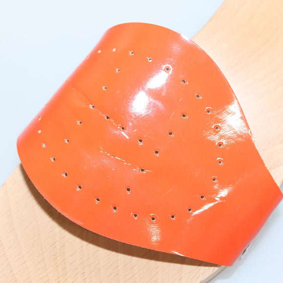 HERMES Sandals Patent leather Orange Auth 126351